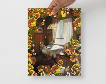 Silent Guidance - fine art print of original oil on fabric painting