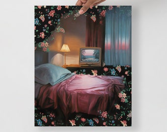 Driven or Dragged - fine art print of original oil on fabric painting