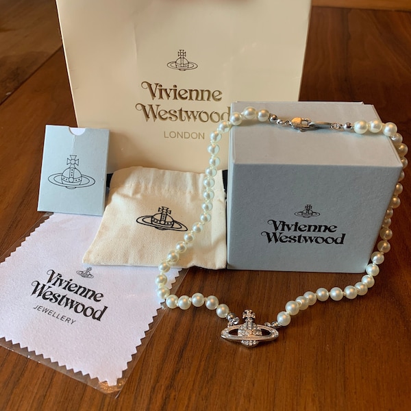 Vivienne Westwood Pearl Necklace - Etsy