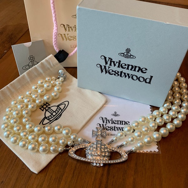 Vivienne Westwood Pearl Necklace - Etsy