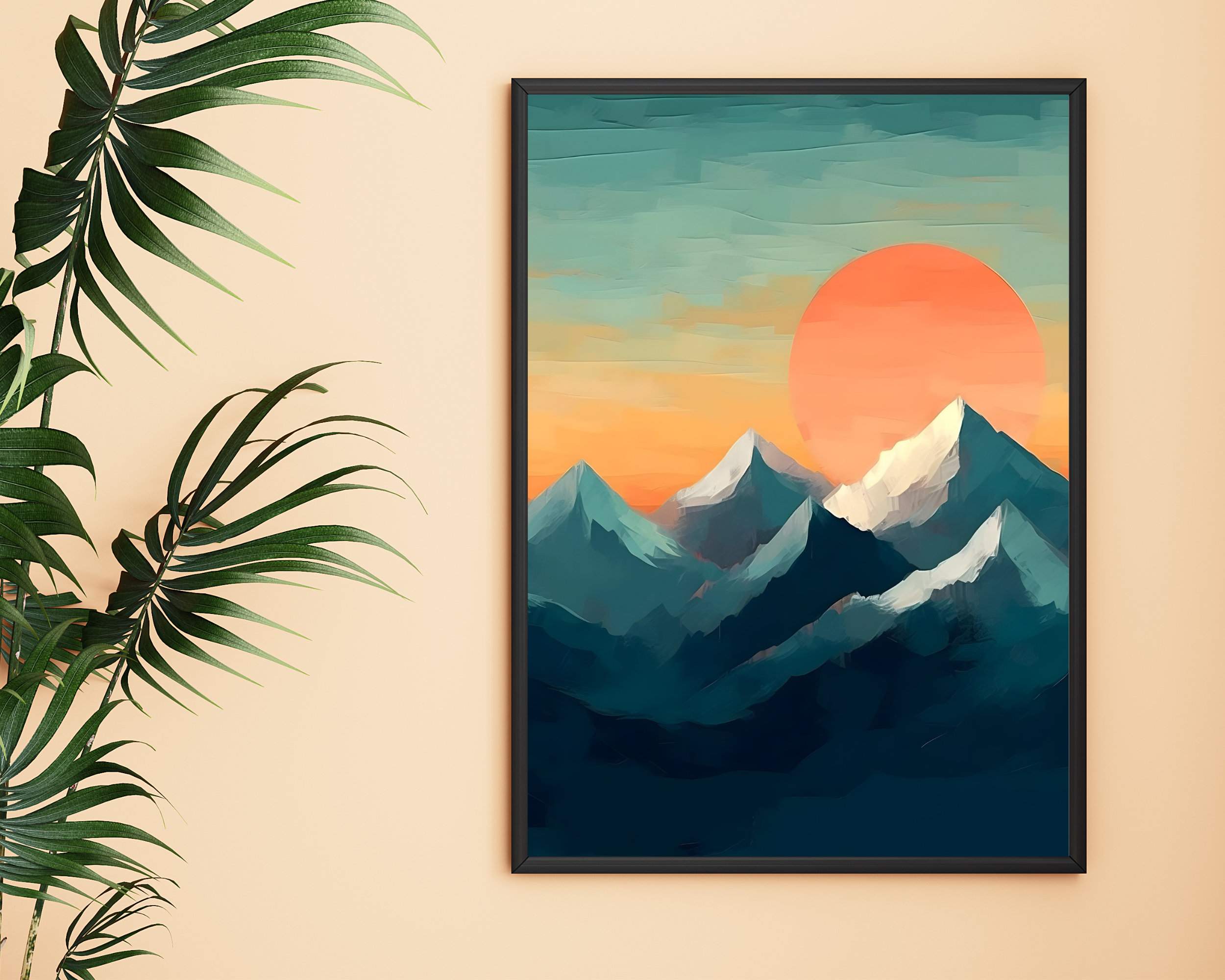 Mountain Sunset Print Nature Wall Art Mountain Art Sunset Poster mountain-sunset-print-nature-wall-art-mountain-art-sunset-poster