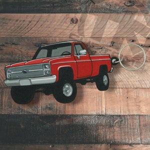 Chevy Squarebody K10 Keychain