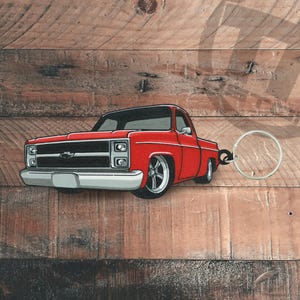 Chevy Squarebody C10 3D Printed Keychain