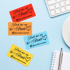 Custom Onlyfans User Name Stickers - 5 - 1000 Pack Laptop Wall Handle