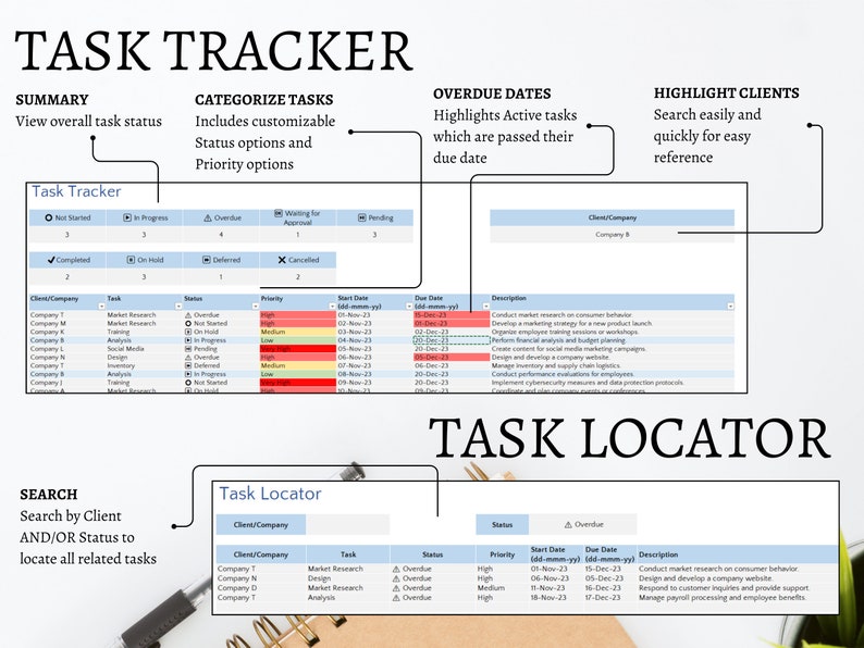 Client Tracker: CRM Tool With Dashboard for Microsoft Excel - Etsy