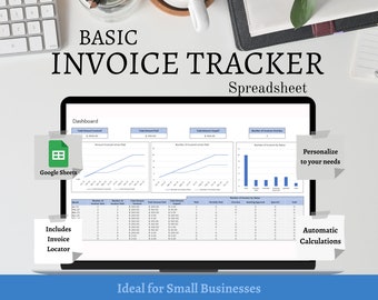 Invoice Tracker Spreadsheet: Small Business Google Sheets Template