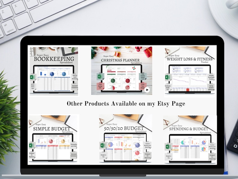 Bookkeeping Template. Bookkeeping spreadsheet. Invoice tracker. Budget template. Budget spreadsheet. Weight loss and fitness tracker. Christmas budget planner. Habit tracker. Spending and budget tracker. 50 30 20 BUDGET. Bookkeeping spreadsheet