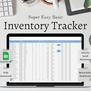 Inventory Tracker Spreadsheet: Small Business Google Sheets Template