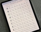 Handwriting Template//Worksheet