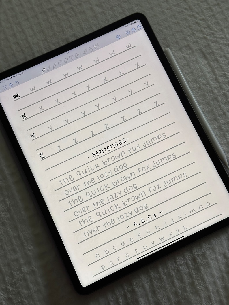 Handwriting Template//worksheet Etsy