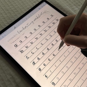 Handwriting Template//worksheet - Etsy