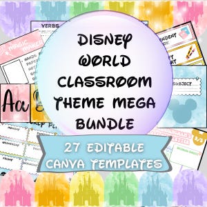 Disney World Classroom Theme Mega Bundle
