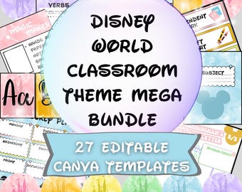 Disney World Classroom Theme Mega Bundle