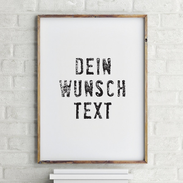 Poster: Spruch auf Poster, schwarz-weiß, Affirmation, Wandbild minimalistisch, mit Typografie