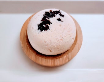 Soporte para vaporizador de ducha de aromaterapia / Bandeja de bambú / Recipiente para vaporizador de baño / Accesorio de drenaje de madera