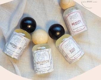 Perfume en aerosol recargable no tóxico / Fragancia vegana y limpia / Bruma para cabello y cuerpo de larga duración