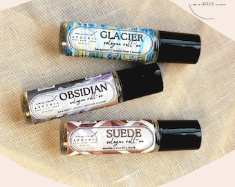 Colonia roll-on no tóxica / Aromas duraderos y recargables / Fragancia limpia para hombre