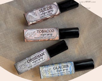 Colonia en espray de viaje recargable, no tóxica, con fragancia vegana y limpia, bruma de larga duración para cabello y cuerpo.