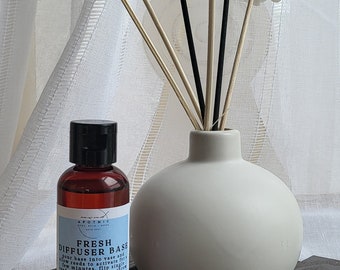 Reed Diffuser Vase - Dried Flowers - Pampas Decoration - Lotus Leaf- Minimalist Aromatherapy Oils - Rattan Sticks - Flameless Fragrance Base