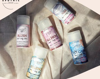 Mini loción de lujo para viajes: recargable, ligera y de rápida absorción, hidratante no grasa.