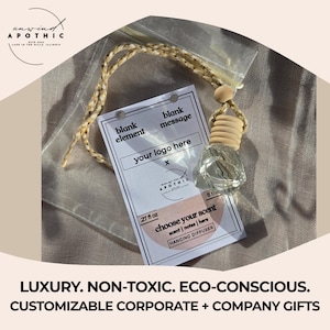 Difusor de aire colgante personalizado para empresas/corporativos/regalo de aroma de marca/regalo de agradecimiento para clientes y empleados