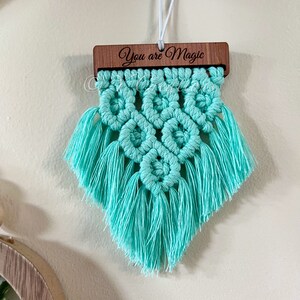 You Are Magic / Macrame Car Charm