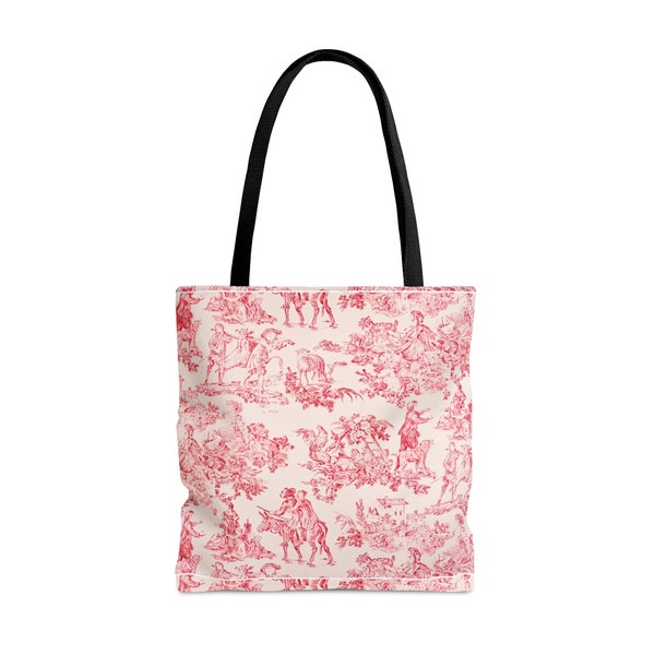 Pink Toile Bag - 3 Sizes