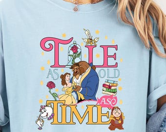 Tale As Old As Time Shirt, Comfort Colors Tee, Beauty And The Beast, Mrs Potts Shirt, Chip Shirt, Disney Tee, Fairytale Tshirt