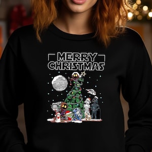 Merry Christmas Sweatshirt, Star Wars Shirt, Disney Shirt, Christmas Shirt, Vacation T-shirt, Star Wars Gift, Darth Vader, Storm Trooper