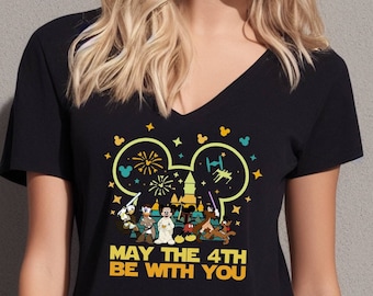 May The Fourth Be With You T-shirt, Star Wars Shirt, Disney Shirt, Mickey and Friends, Disney Birthday Tee, Donald Duck Shirt, Minnie Shirt