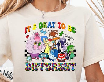 Autism Tshirt, Disney Inside Out Shirt, Mental Health Tshirt, Therapy Tee, Speech Therapy Tshirt, Autism Month Shirt, Autism Awareness