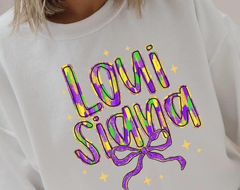Mardi Gras Hoodie, Louisiana Sweatshirt, Carnival Sweatshirt, Mardi Gras Star, King Cake Sweatshirt, Fat Tuesday Hoodie, Parade Hoodie