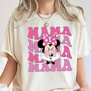 Mama T-shirt, Minnie Mouse Shirt, Disney Trip Shirt, Mama Mouse Shirt, Comfort Colors, Mothers Day Shirt, Gift For Mom, Retro Disney Tee