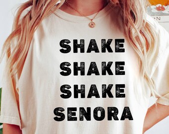 Shake Shake Shake Senora Shirt, Halloween Shirt, Fall Lover Tee, Halloween Movie, Funny Halloween, Spooky Season, Horror Tee, Comfort Colors