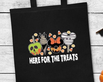 Halloween Tote Bag, Disney Tote Bag, Mickey Mouse, Trick or Treat, Disney Trip Gift, Custom Tote Bags, Halloween Graphic, Best Gift Ever