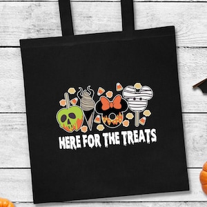 Halloween Tote Bag, Disney Tote Bag, Mickey Mouse, Trick or Treat, Disney Trip Gift, Custom Tote Bags, Halloween Graphic, Best Gift Ever