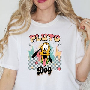 Pluto T-shirt, Disney Shirt, Cartoon Shirt, Vintage Shirt, Dog Person Shirt, Retro Disney Shirts, Dog Lover, Mickey Mouse, Comfort Colors