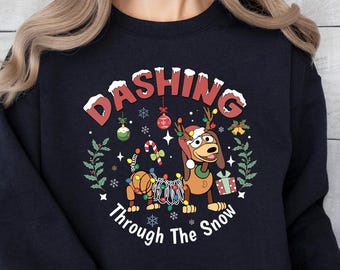 Toy Story Slinky Dog Christmas Hoodie, Disney Christmas Sweatshirt, Merry Christmas Sweatshirt, Christmas Kid Gift, Xmas Gift