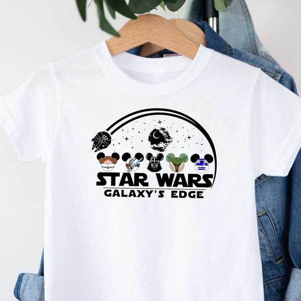 Star Wars T-shirt, Galaxy's Edge Shirt, Baby Characters Shirt, Disney Shirt, Birthday Shirt, Star Wars Characters Tee, Baby Yoda Shirt