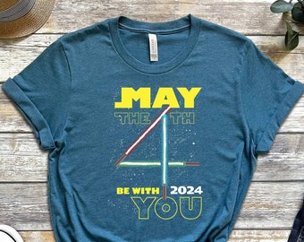 May The Fourth Be With You T-shirt, Star Wars Shirt, Disney Trip Shirt, Star Wars Gift, Mandalorian Shirt, Birthday Shirt, Darth Vader Shirt