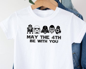 May The 4th Be With You T-shirt, Star Wars Shirt, Disney Birthday Shirt, Family Birthday Shirts, Darth Vader Shirt, Storm Trooper Shirt