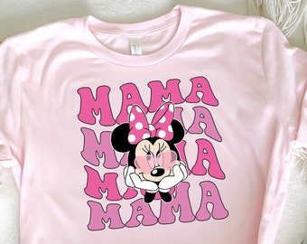 Disney Minnie Mama T-Shirt, Mother's Day Gift, Disney Woman Shirt, Minnie Mouse Tee, Happy Mother's Day, Disney Trip Shirt, Mom Tee