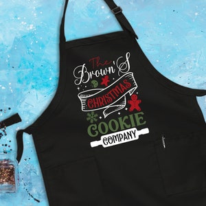 The Browns Christmas Apron, Christmas Cookie Apron, Xmas Festive, Mom Apron, Family Dinner, Baking Apron, Gift for Xmas, Christmas Prep