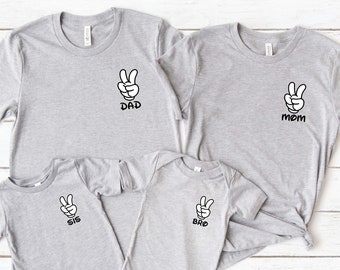 Personalized Disney Family T-shirt, Custom Disney Tee, Family Vacation Shirt, Mickey Mouse Sweatshirt, Peace Shirt, Disney Trip Tee
