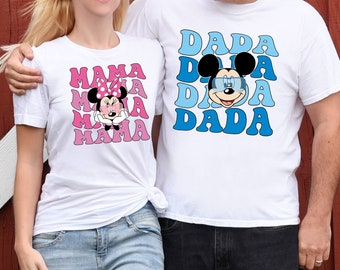 Disney Mama Shirt, Dada Shirt, Mickey Shirt, Minnie Shirt, Mothers Day Shirt, Minnie Mommy Tee, Fathers Day Shirt, Disneyland Shirt