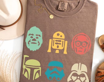 Star Wars Graphic Shirt, Comfort Colors Tee, Retro Darth Vader C3PO R2D2 Stormtrooper Tee, Disney Family Tshirt, Disney Tripp Tshirt