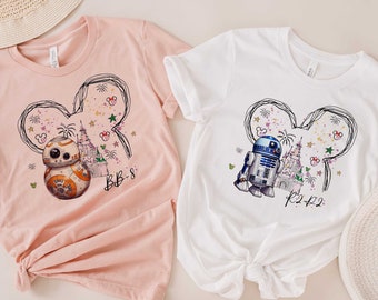 Disney Star Wars T-shirt, R2D2 Shirt, NERD Shirt, Star Wars Couple Shirts, Disney Trip Shirt, Mickey Mouse Shirt, BB8 Shirt, Star Wars Gifts