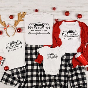 Polar Express T-shirt, Custom Christmas Shirt, Cozy Christmas, Gift For Xmas, Family Party Tee, Polar Express Gifts, Christmas Lights Shirt