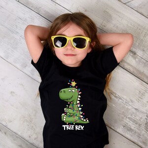Tree Rex Kid Tee, Christmas Trex T-shirt, Dinosaur Kid Tee, Xmas Kid Tee, Christmas Gift for Kid, Funny Kid T-shirt, Holiday Kid Shirt