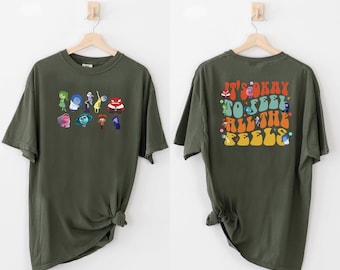 Comfort Colors Shirt, It's Okay To Feel, All The Feels Shirt, Mental Health Shirt, Awareness Shirt, Psychologist Tee, Motivational Shirt,